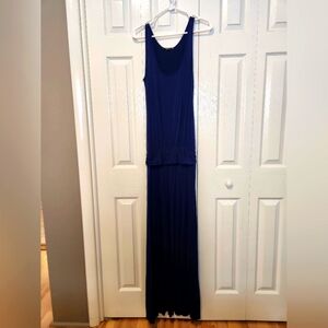 Blue long maxi dress